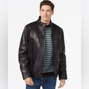 Men's Black Leather Jacket